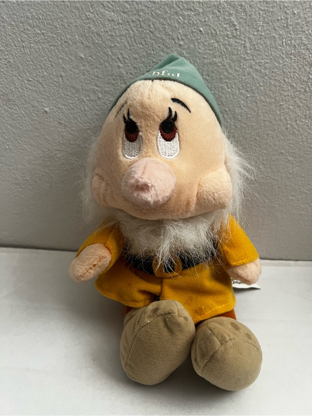 Disney Snow White and Seven Dwarfs Bashful 7” Plush Stuffed Toy Retro Classic